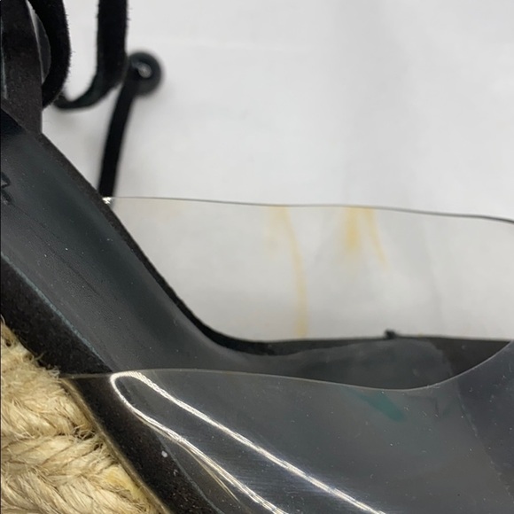 Sonia Rykiel Sz 39 Wedge Platform Clear Sandal - Picture 8 of 12
